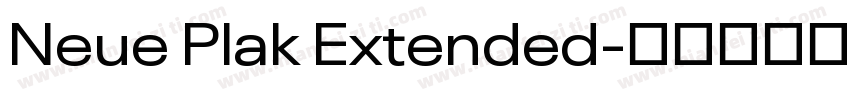 Neue Plak Extended字体转换